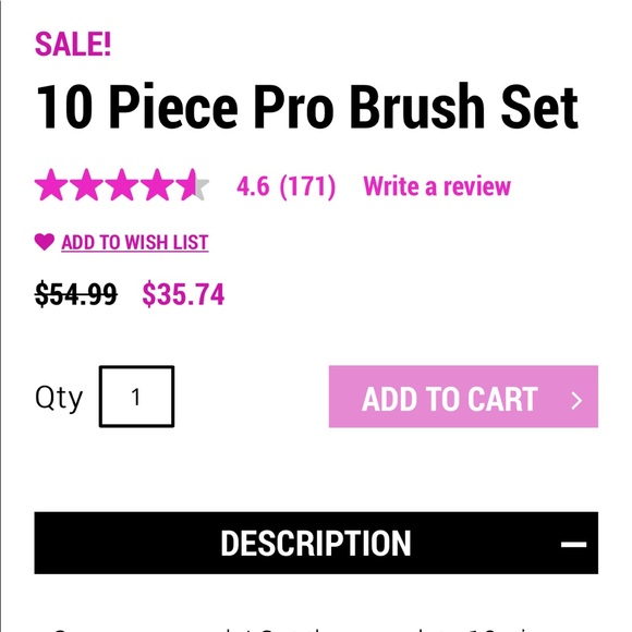 ❤️55%OFF!!❤️PRO LINE SET WET N WILD 10 BRUSH HIGH QUALITY ROSE GOLD SEALED! NEW! - Picture 8 of 11